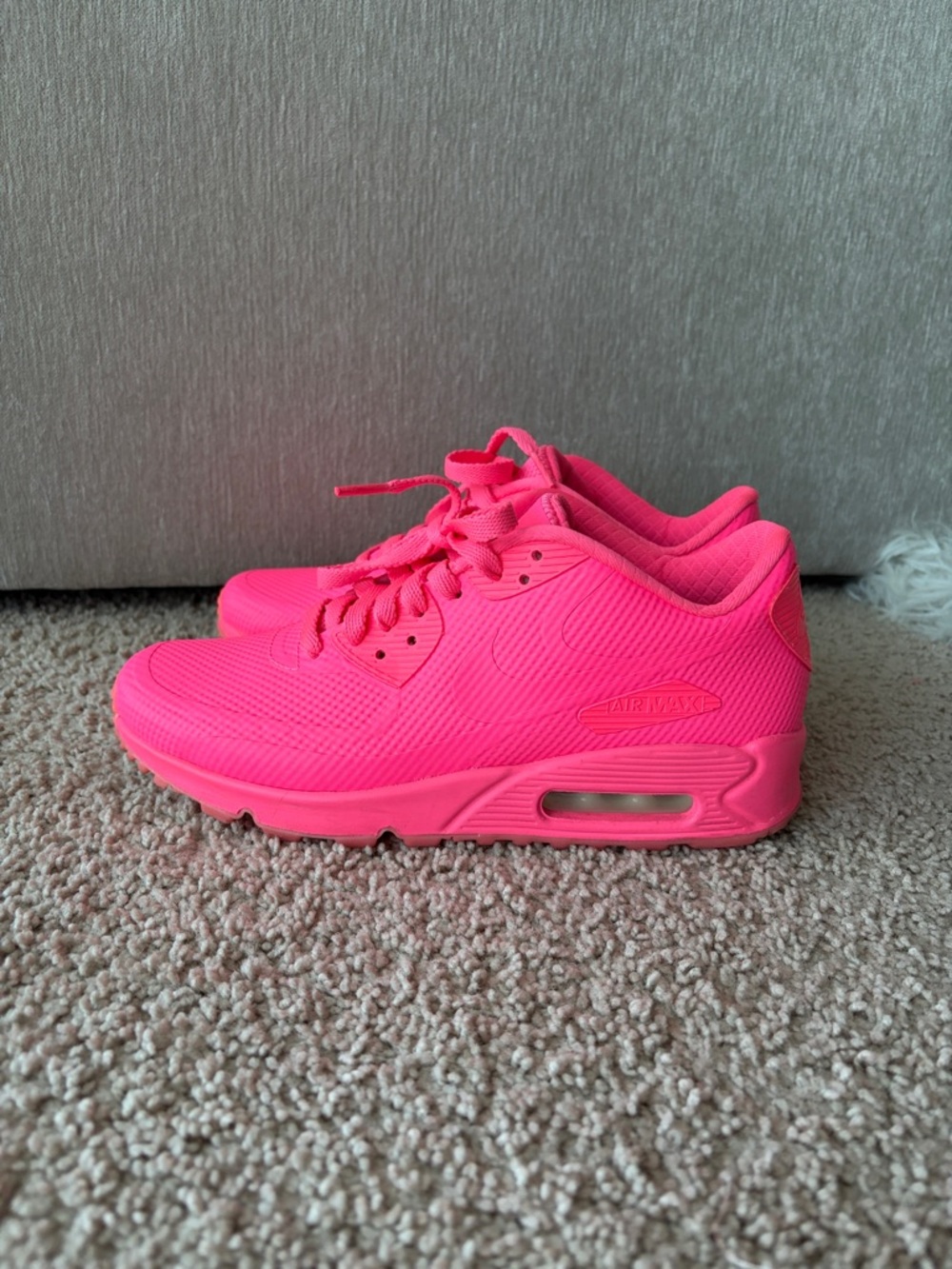 Nike ID Women's Hot Pink Air Cushion Sneakers